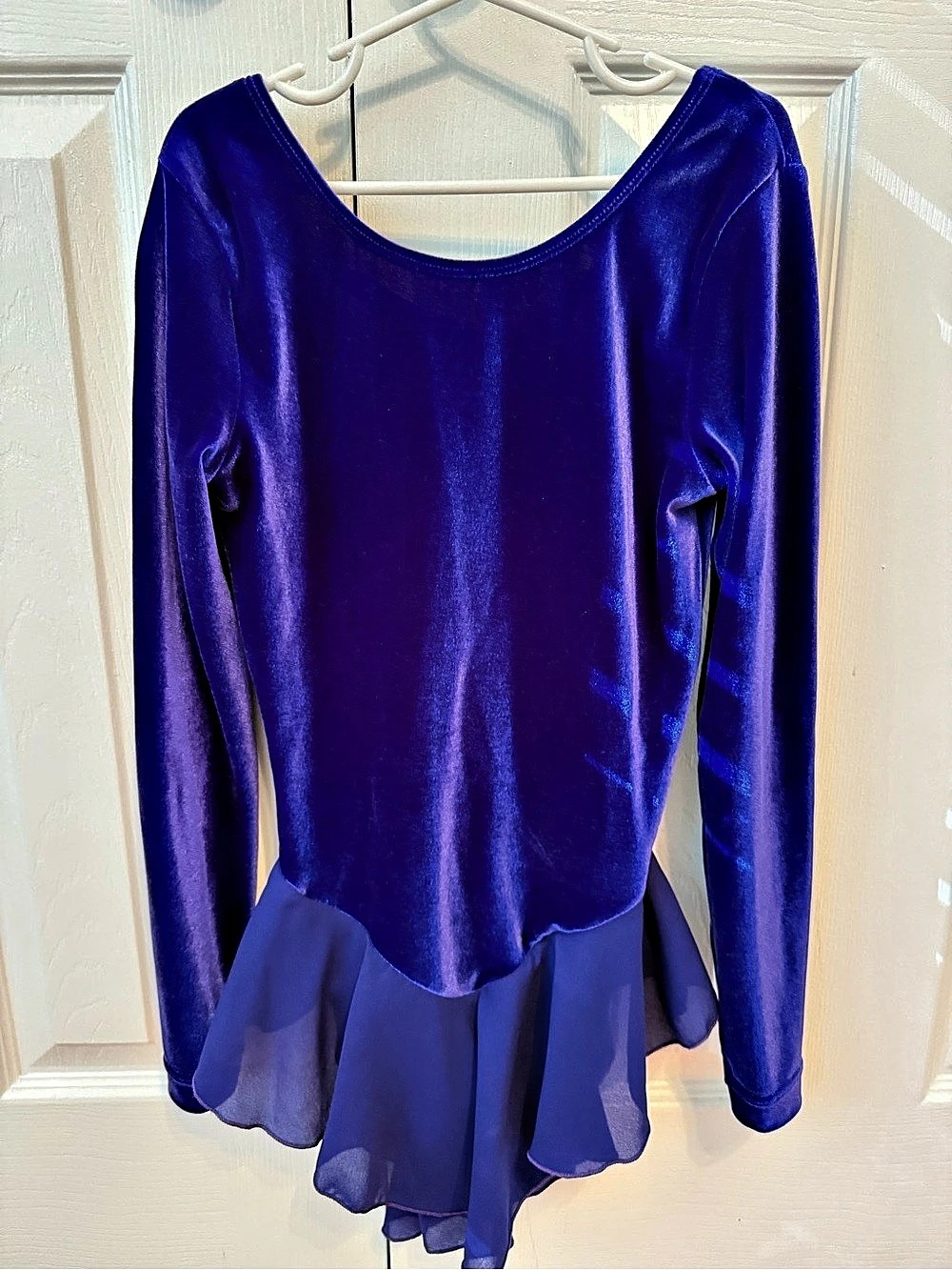 Purple Velvet Skating Dress Size 9-11